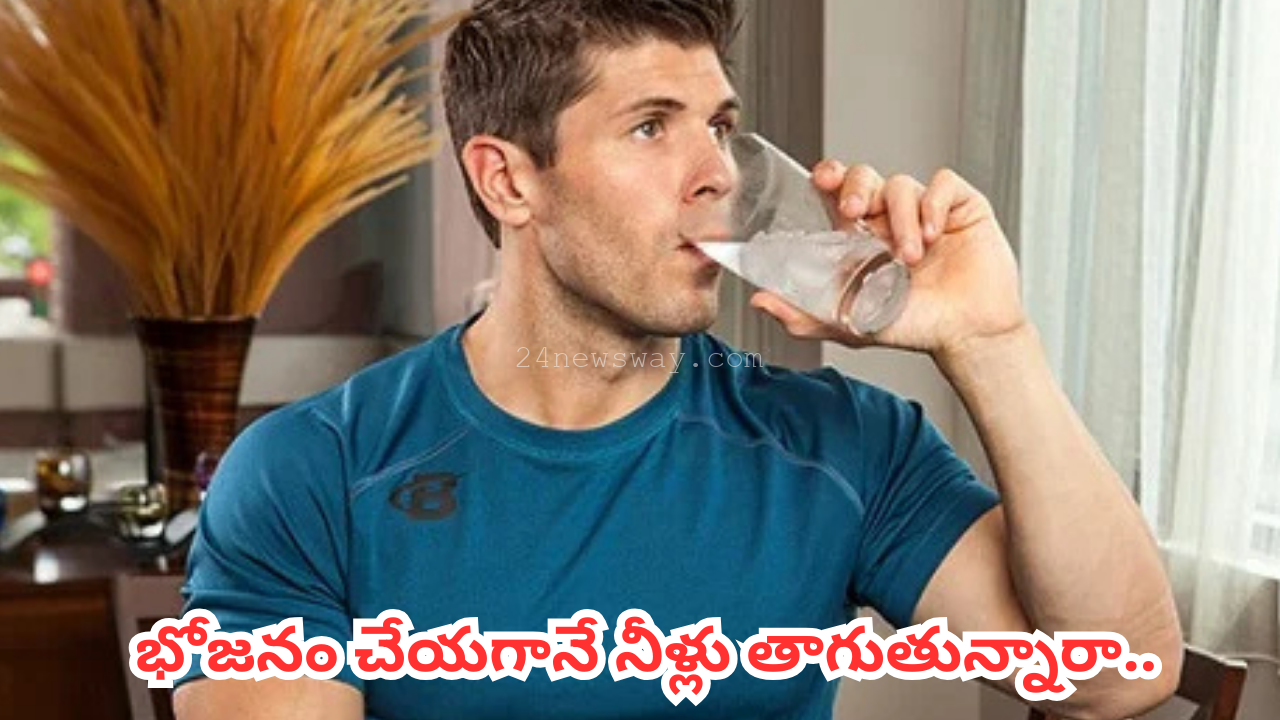 Drink water after having food