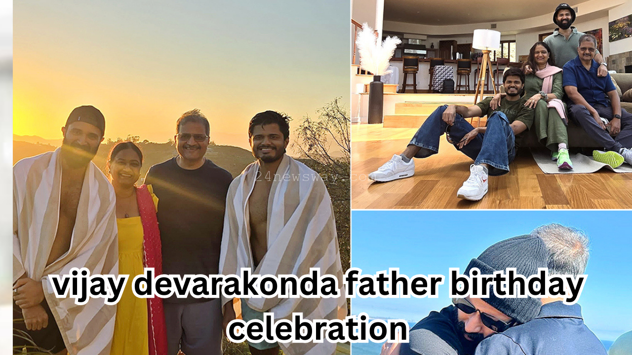 vijay devarakonda father birthday celebration