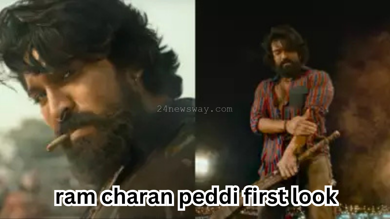 ram charan peddi first look
