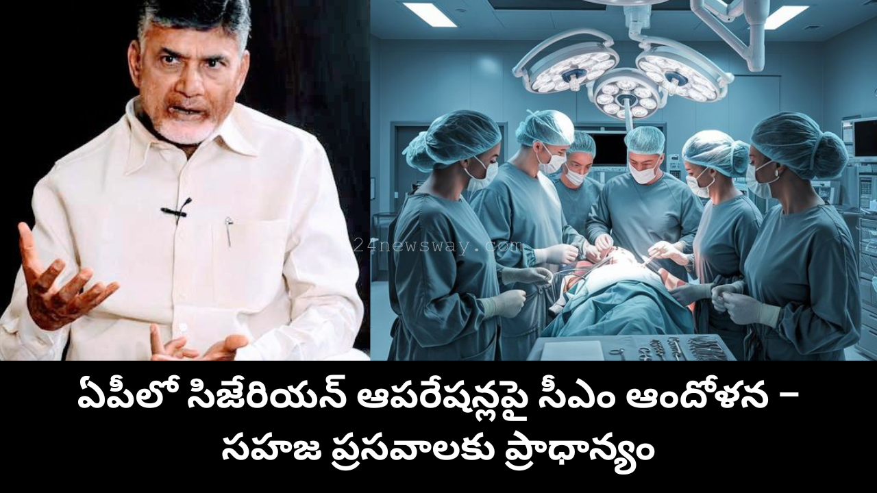CM Chandrababu Naidu on rising C-Section deliveries in Andhra Pradesh