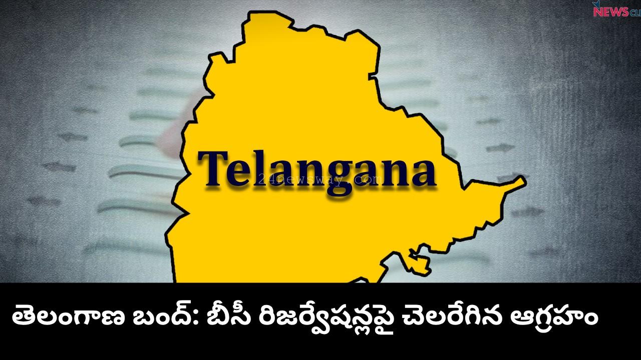 Telangana BC Reservation Bandh Protest 2025