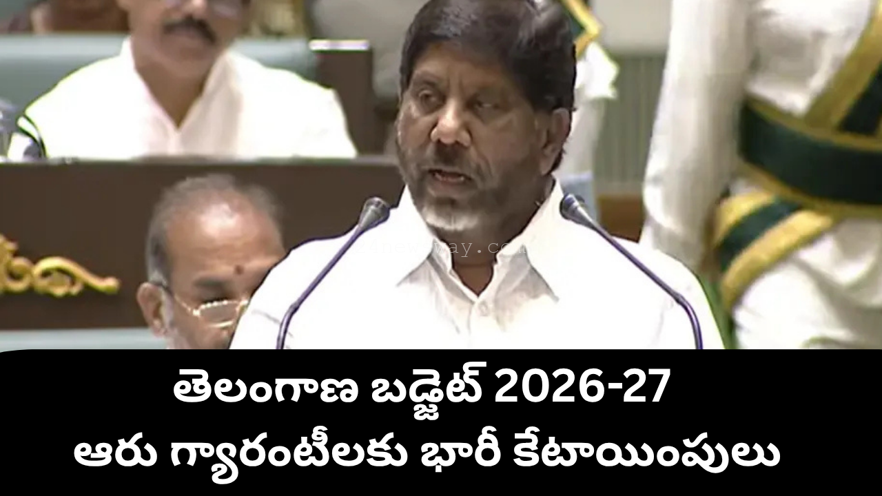 Telangana Budget 2026 Six Guarantees Allocation Chart